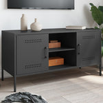 TV Cabinet Black Steel