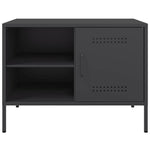 TV Cabinets 2 pcs Black Steel