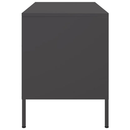 TV Cabinets 2 pcs Black Steel
