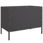 TV Cabinets 2 pcs Black Steel