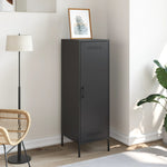 Stylish Highboard Black Steel