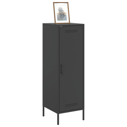 Stylish Highboard Black Steel