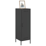 Stylish Highboard Black Steel