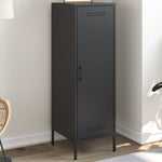 Stylish Highboard Black Steel