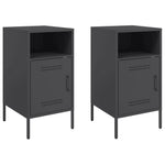 Bedside Cabinets 2 pcs Cold-rolled Steel