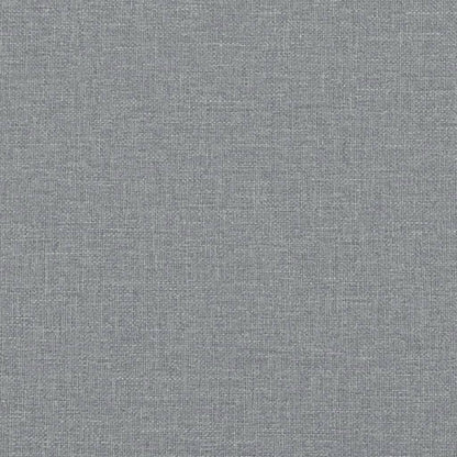 2-Seater Sofa Bed with Footstool Light Grey Fabric