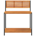 Garden Work Table Solid Wood Acacia and Steel