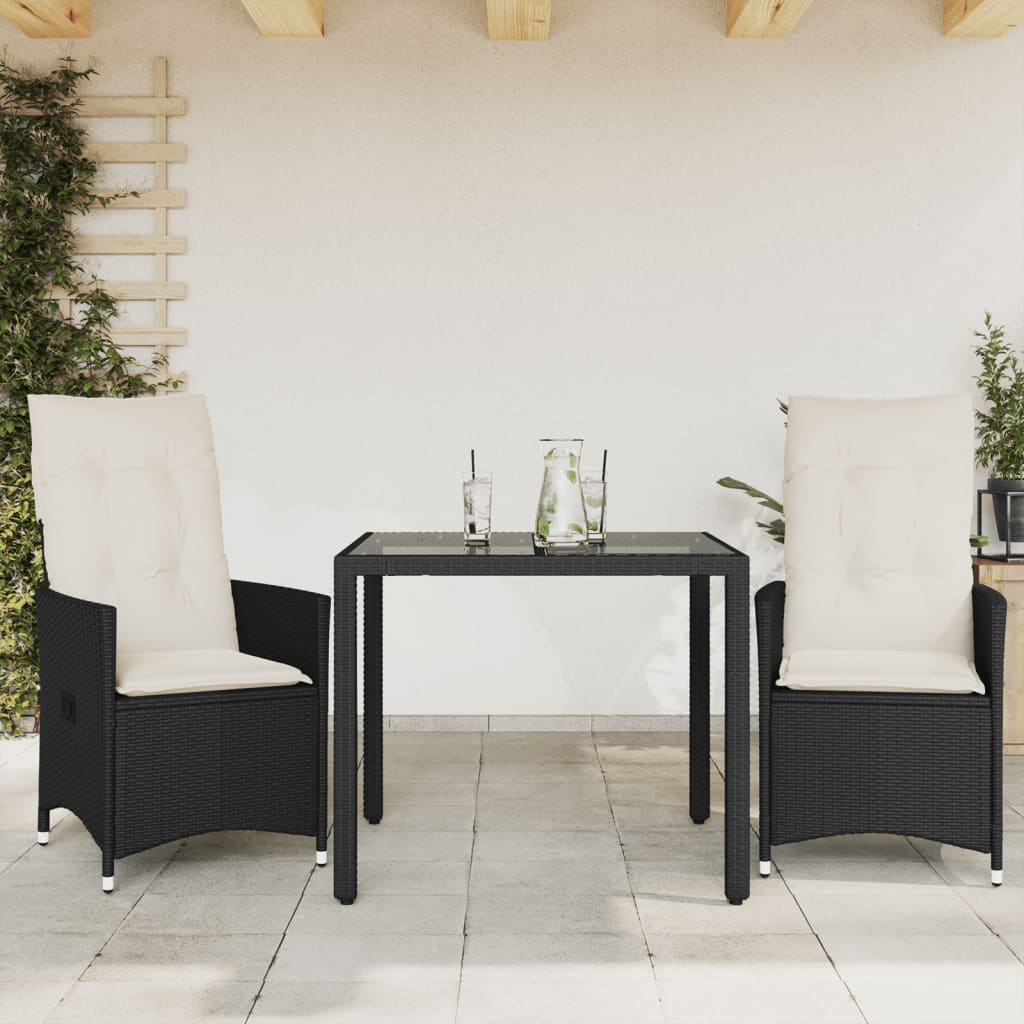 Durable 3 Piece Bistro Set with Living Space Upgrade Essentials 