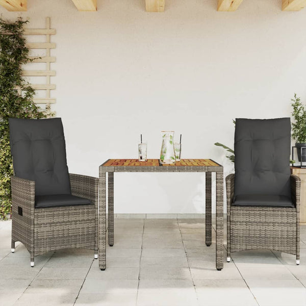  Space Saving 3 Piece Bistro Set with Relaxing Seating Evening