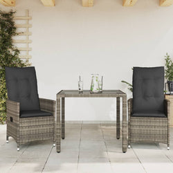 Contemporary 3 Piece Bistro Set with Outdoor Retreat Modern Living 