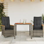 Decorative 3 Piece Bistro Set with Relaxing Seating Garden Leisure
