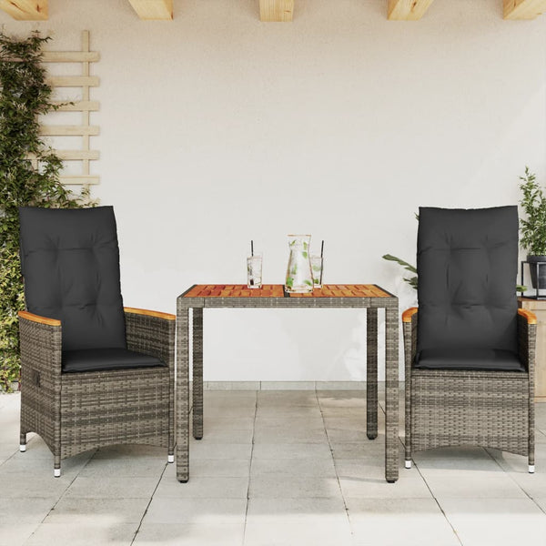  Decorative 3 Piece Bistro Set with Relaxing Seating Garden Leisure
