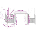 Elegant 3 Piece Garden Bistro Set Living Space Upgrade Garden Leisure