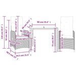 Refined 3 Piece Garden Bistro Set Daily Living Essential Boho
