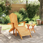 Refined Garden Adirondack Chair with Footrest Lounge Area Boho