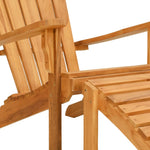 Refined Garden Adirondack Chair with Footrest Lounge Area Boho