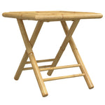 Functional 3 Piece Bistro Set Bamboo Outdoor Retreat Patio Relax