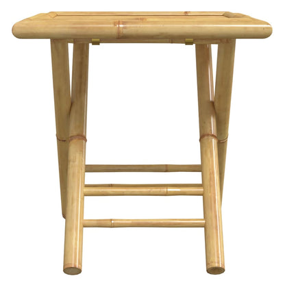 Functional 3 Piece Bistro Set Bamboo Outdoor Retreat Patio Relax 