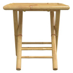 Functional 3 Piece Bistro Set Bamboo Outdoor Retreat Patio Relax
