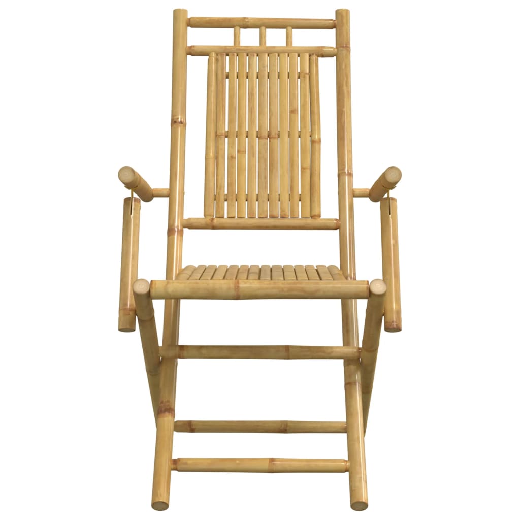 Functional 3 Piece Bistro Set Bamboo Outdoor Retreat Patio Relax 