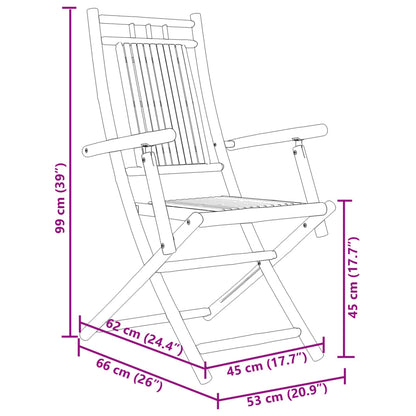 Functional 3 Piece Bistro Set Bamboo Outdoor Retreat Patio Relax 