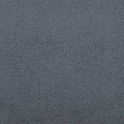 Footstool Dark Grey Velvet
