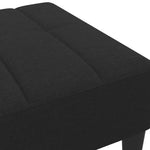 Stylish Footstool Black Fabric