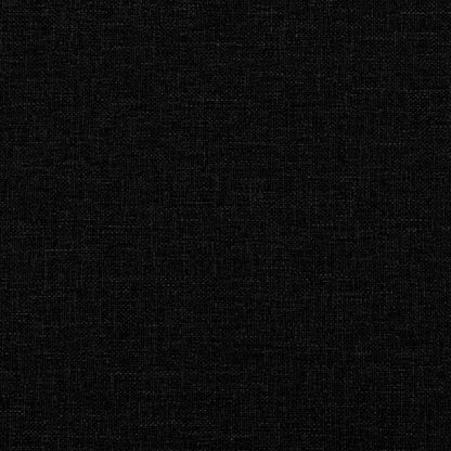 Stylish Footstool Black Fabric