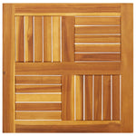 Stylish Table Top Square Solid Wood Acacia