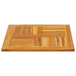 Stylish Table Top Square Solid Wood Acacia