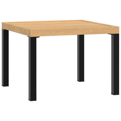 Garden Coffee Table Black Powder-coated Steel