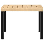 Garden Coffee Table Black Powder-coated Steel