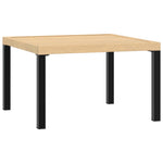 Garden Coffee Table Black  Aluminium