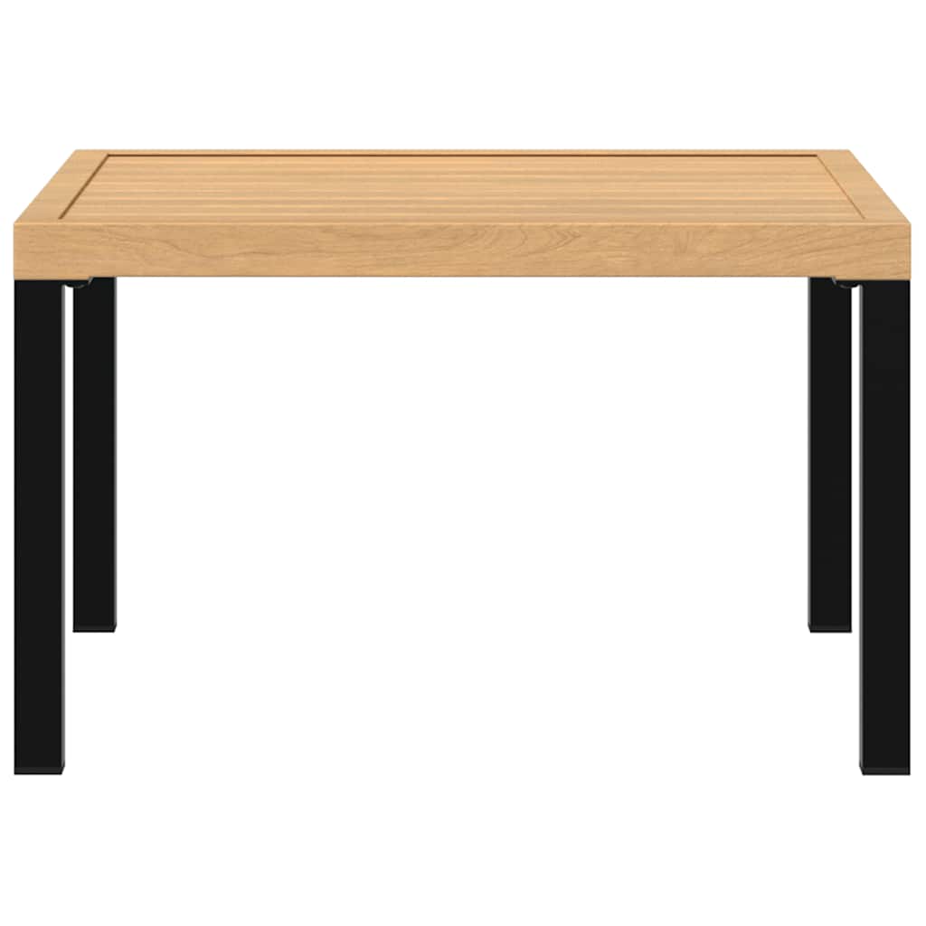 Garden Coffee Table Black  Aluminium