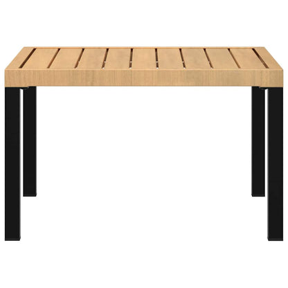 Garden Coffee Table Black  Aluminium