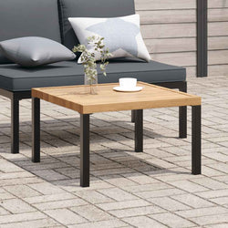 Garden Coffee Table Black  Aluminium