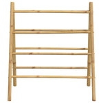 Double Towel Ladder with 4 Rungs Bamboo