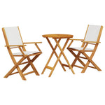 Refined 3 Piece Bistro Set Cream Home Decor Accent Outdoor Living