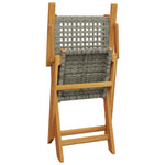 Functional 3 Piece Bistro Set Grey Garden Gathering Urban Style
