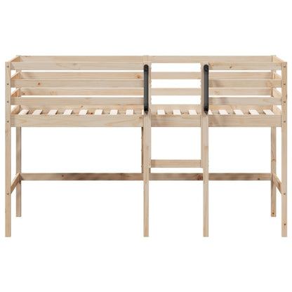 Stylish Kids' Loft Bed without Mattress Solid Wood Pine