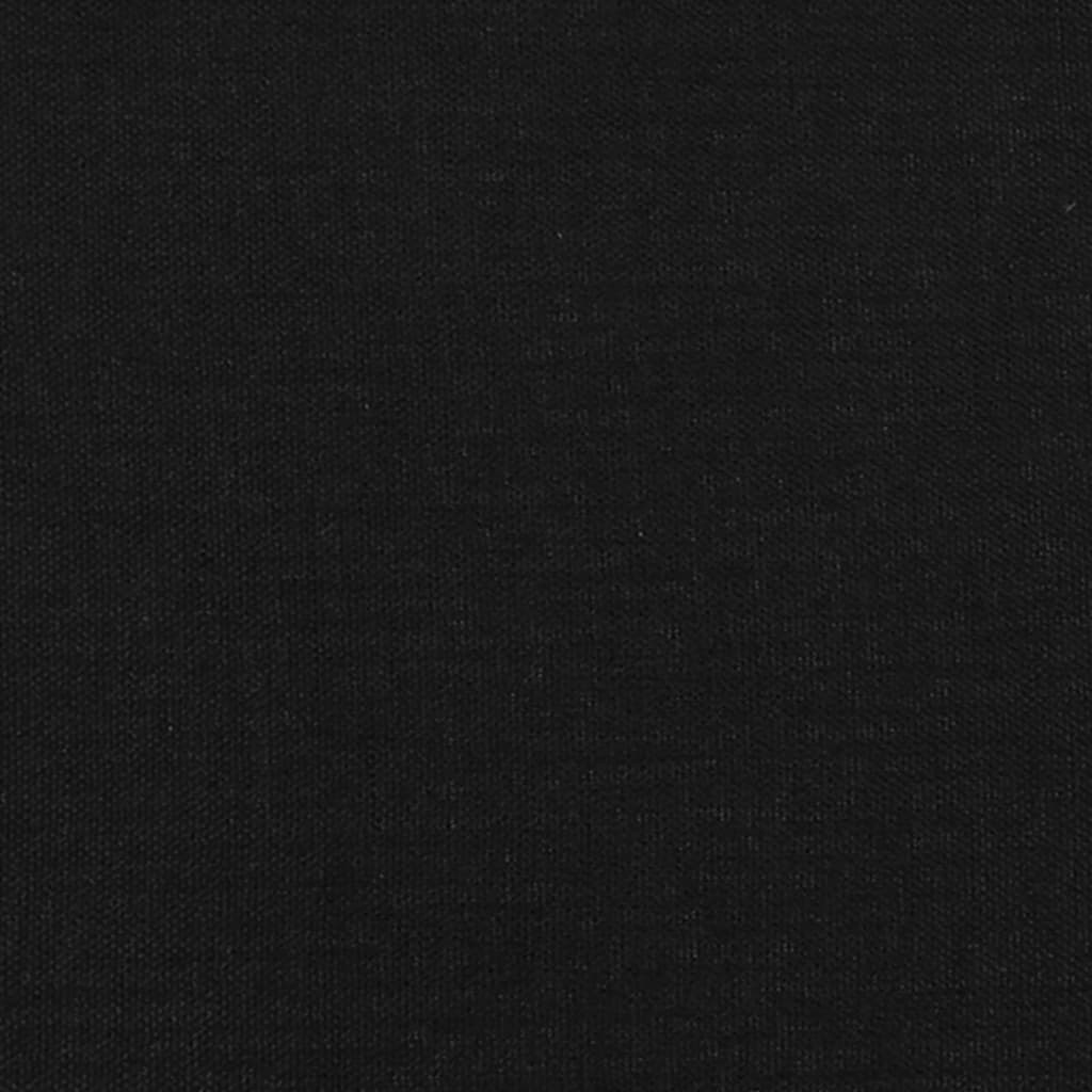 King Single Fabric Bed with Mattress and Medium Firm Support Black