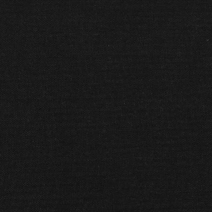 King Single Fabric Bed with Mattress and Medium Firm Support Black