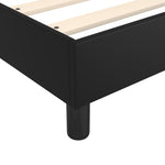 Sleek and Stylish Black Queen Size Box Spring Bed with Mattress