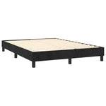 Black Box Spring Bed with Pocket Spring Velvet Mattress Double Size