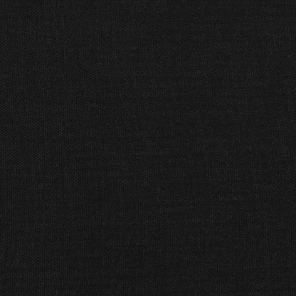King Single Black Fabric Bed with Mattress and LED Lighting Feature