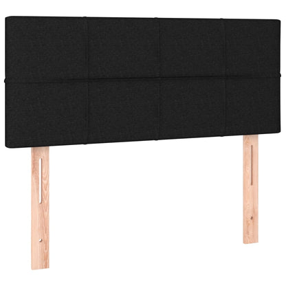 Black King Single Box Spring Bed with LED and Pocket Spring Mattress