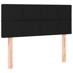 Black King Single Box Spring Bed with LED and Pocket Spring Mattress