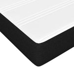 Black King Single Box Spring Bed with LED and Pocket Spring Mattress