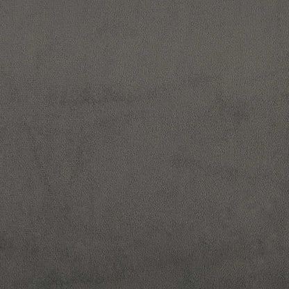 Dark Grey Velvet Bed with LED Features and Removable Mattress Topper King Single