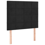 Black Velvet Box Spring Bed with Pocket Spring Mattress King Single Size